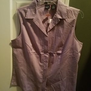 Lavender purple sleeveless blouse-NWT